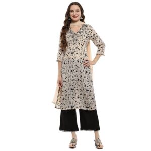 BIBA Women Printed Straight Suit Set