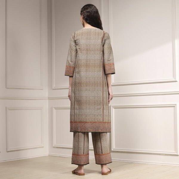 BIBA Women's Cotton Kurta, Bottom, Dupatta - Image 5