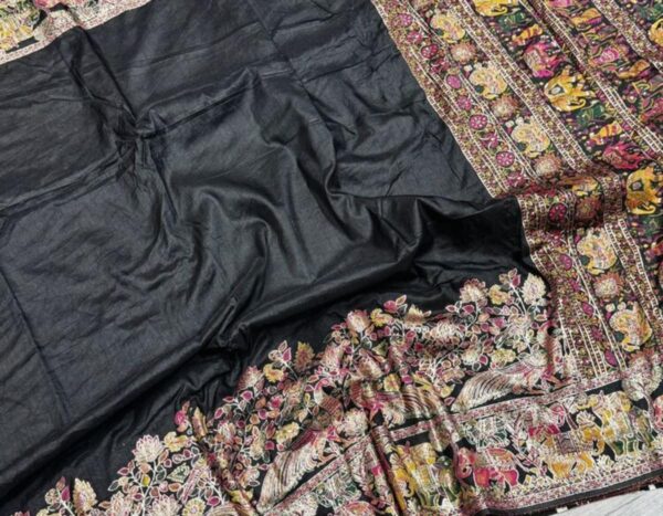 SWORNOF Women's Patola Silk Saree With Unstitched Boluse Piece - Image 2