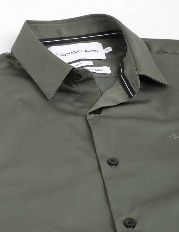 Calvin Klein Department1070 Solid Slim Fit Shirt - Image 2