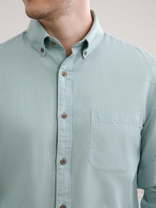 THE FORMAL CLUB Men's Breeze Full Sleeve Cotton Linen Shirt for Men in Smart Fit - Image 4