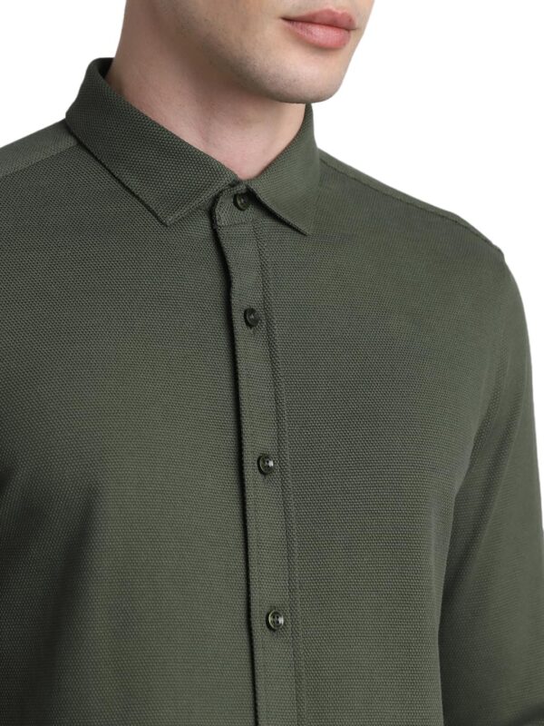 JACK & JONES Men's Cotton Solid Slim Fit Shirt - Image 5