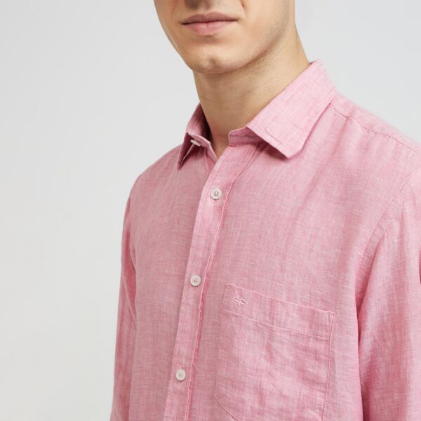 Colorplus Tailored Fit Medium Red Formal Shirt for Men - Image 6