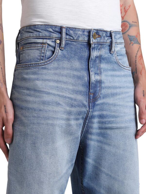JACK & JONES Men's Mid Rise Loose Jeans - Image 4